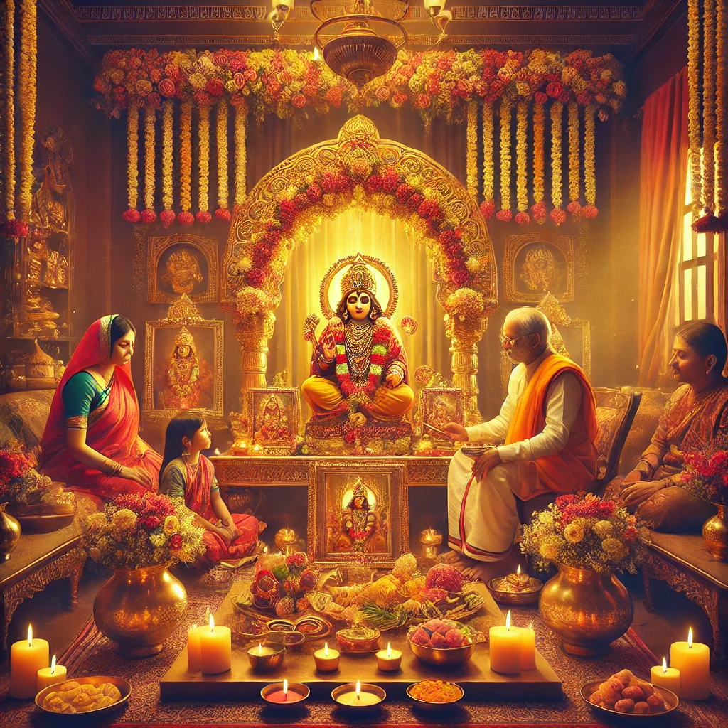 Satyanarayan Puja - hinduprist