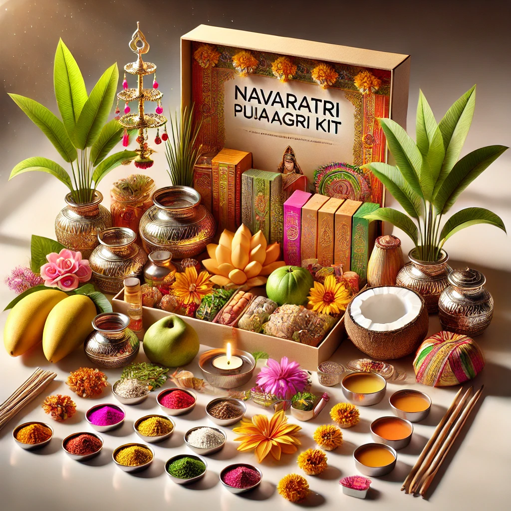 Navaratri Puja Samgri Kit - hinduprist