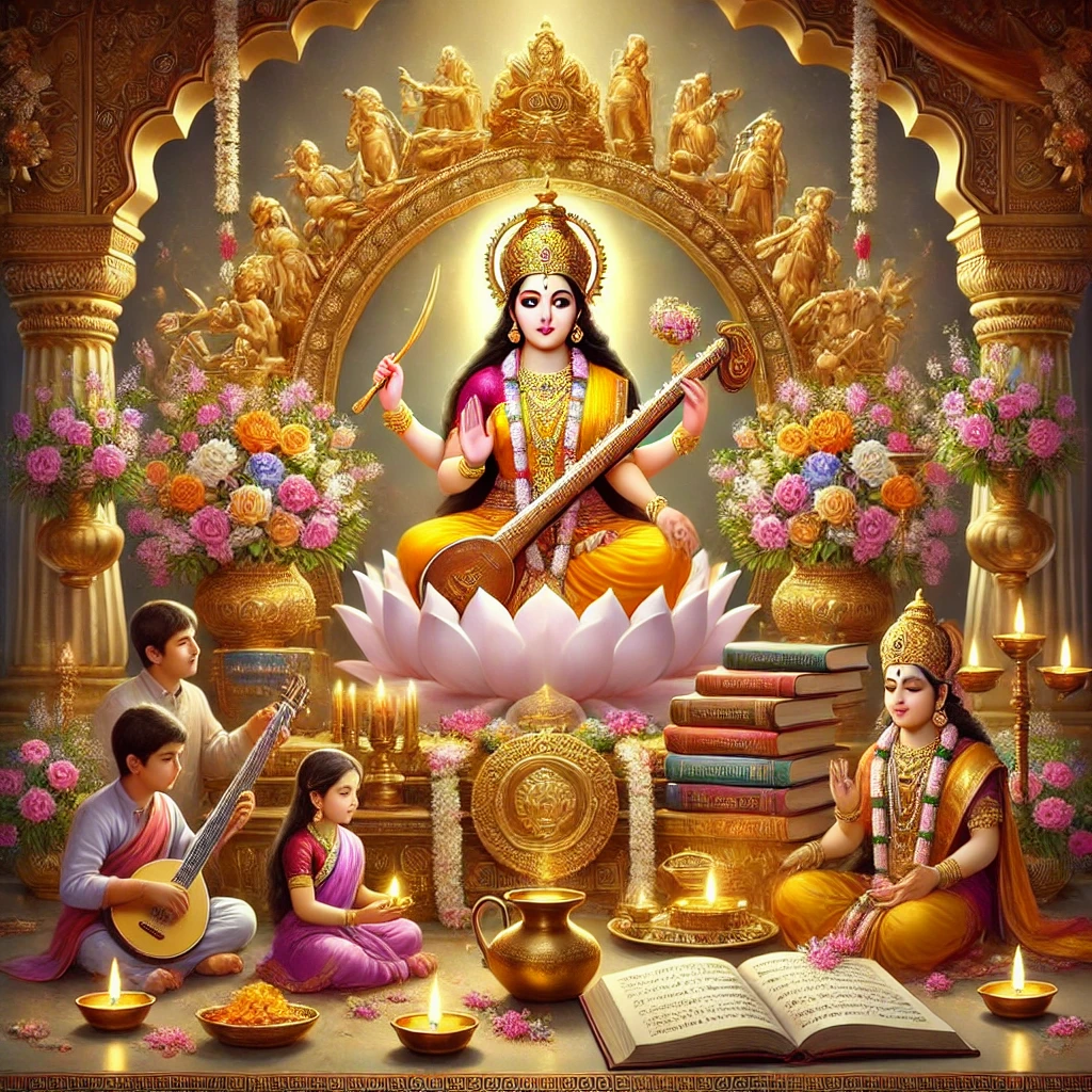 Saraswati Puja - hinduprist