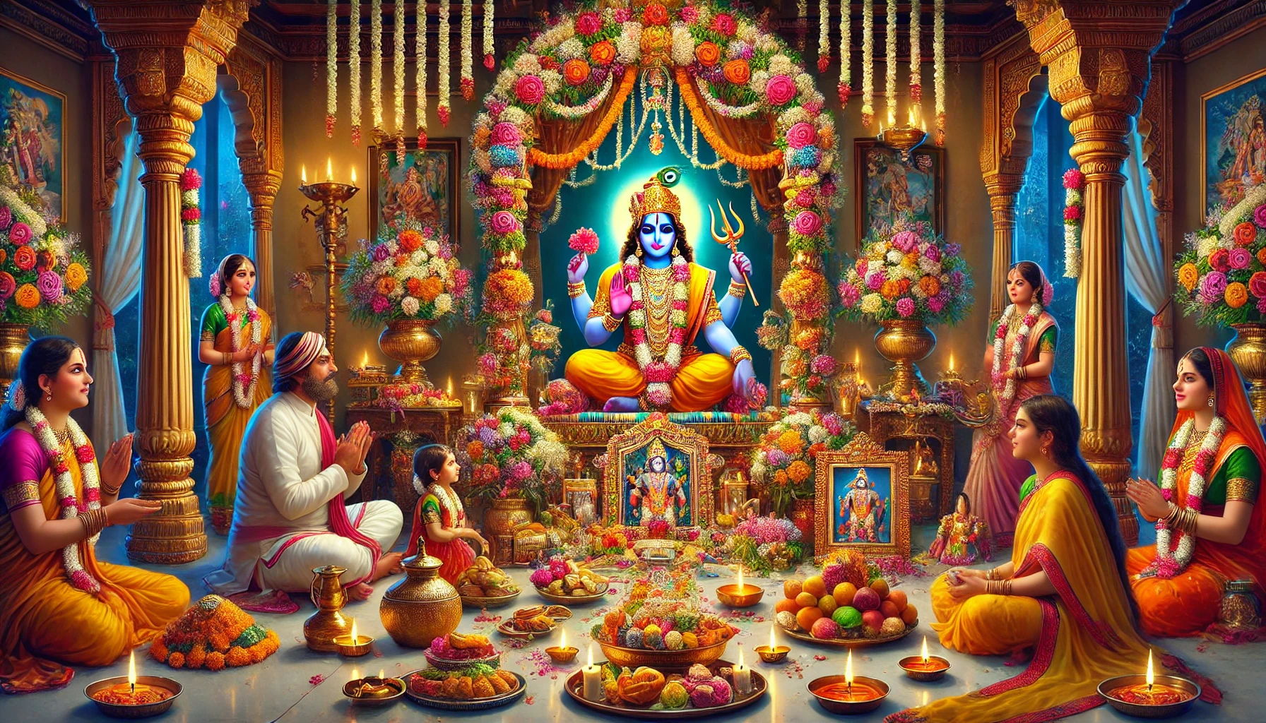 Satyanarayan Puja - hinduprist