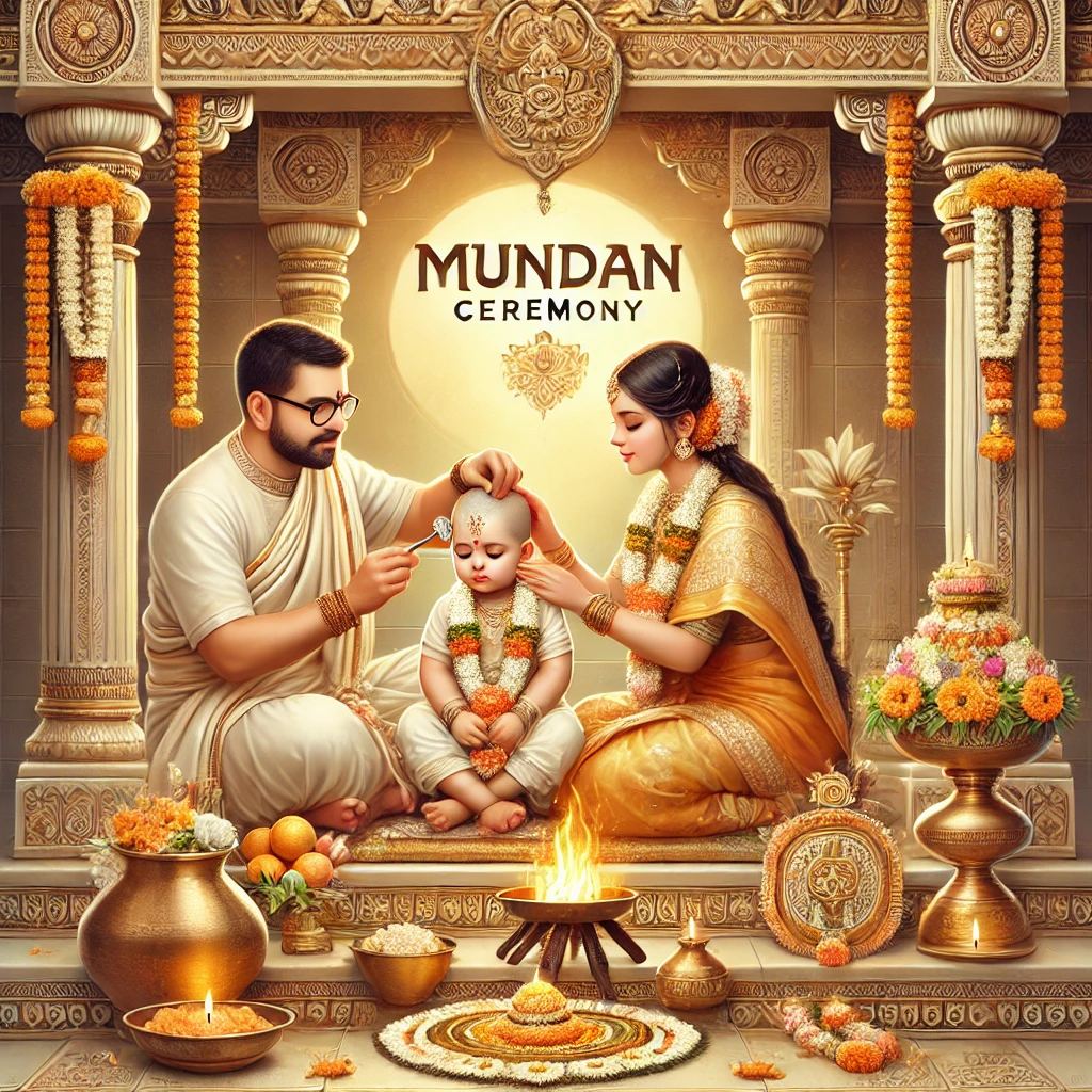 Mundan - hinduprist